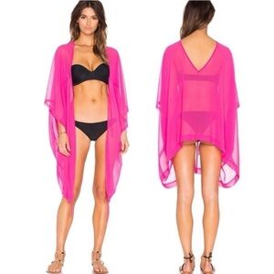 NEW Agent Provocateur Pink Rosana Sheer Swim Coverup One Size $180